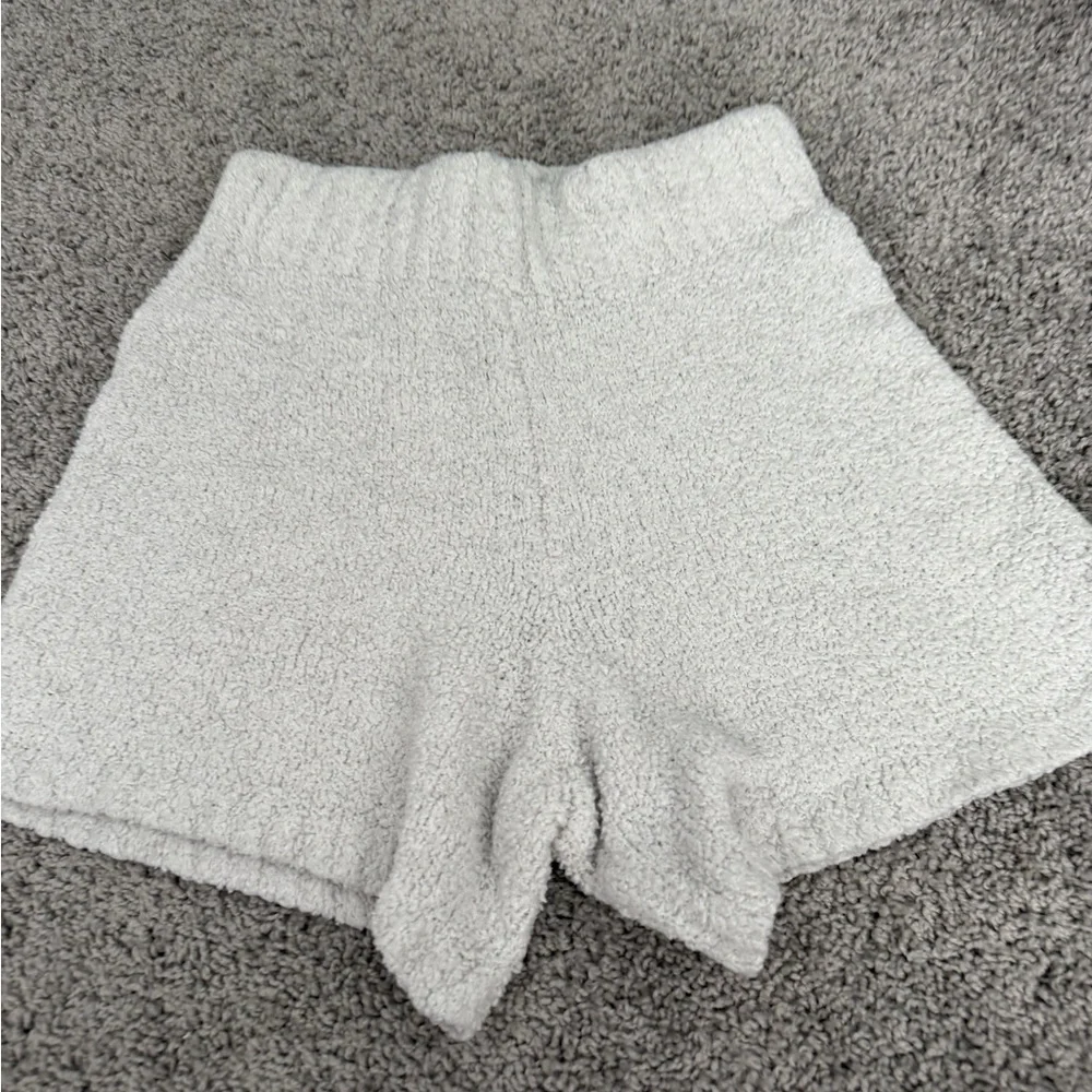Skims Cozy White Shorts